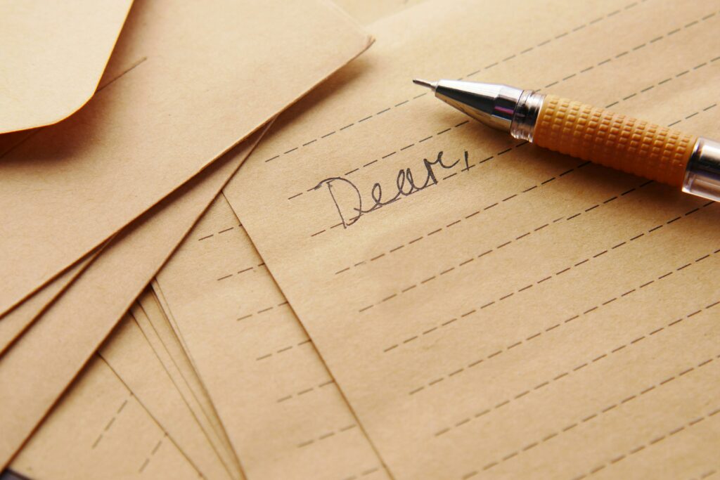 lettera passato futuro